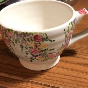 Tabletops Unlimited hand painted oversized mug Spring Garden